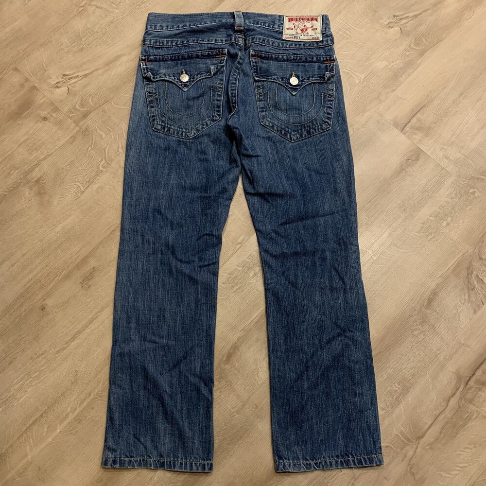 Vintage Y2K True Religion Jeans Billy Bootcut Mens 33 x 31 Blue Made in USA Flap